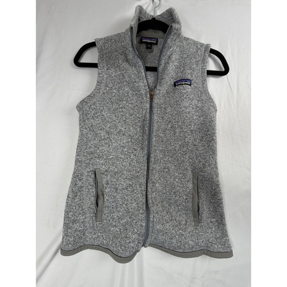Patagonia Better Sweater Vest XS Grey Heather Full Zip Fleece Outdoor Layer